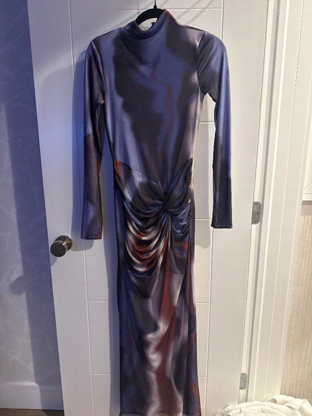 purple dyed asos design dress